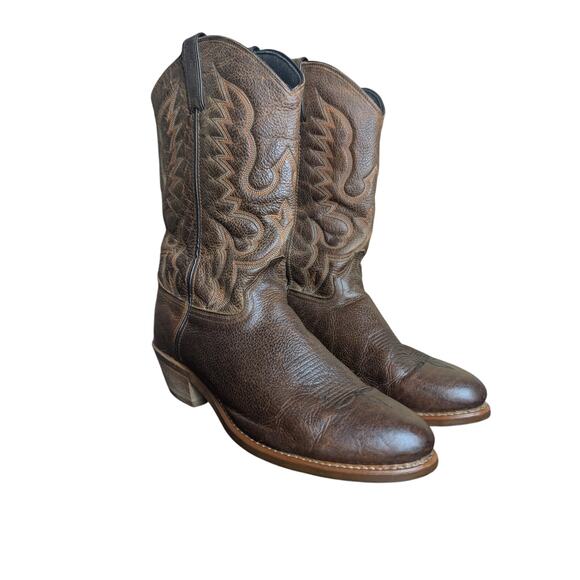 Abilene Mens Western Boots Brown 10 - Picture 1 of 6